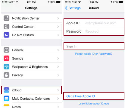Kiểm tra iCloud